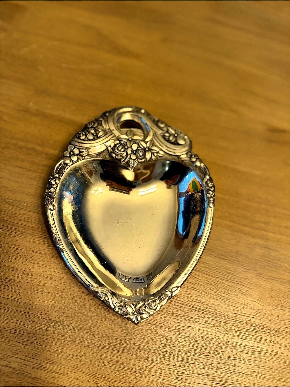 Vintage Heart Silverplate Silverplated Candy Dish/trinket Tray Leonard